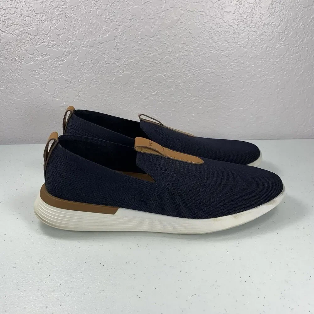 Wolf & Shepherd Swiftknit Loafer Mens 12 Navy Blue Slip On Shoes
